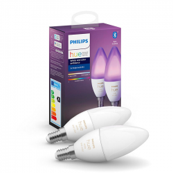 PHILIPS HUE 2XE14 LED White & Color