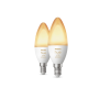 PHILIPS HUE 2XE14 White Ambiance LED
