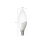 PHILIPS HUE 2XE14 White Ambiance LED