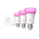 PHILIPS HUE KIT 3XE27 + Bridge + Dimmer Switch White & Color Ambiance LED