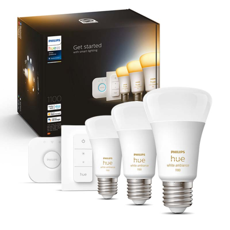 PHILIPS HUE KIT 3xE27 White Ambiance LED