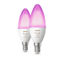 PHILIPS HUE 2XE14 White & Color Ambiance LED