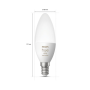 PHILIPS HUE 1XE14 White & Color Ambiance LED