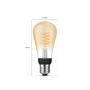 PHILIPS HUE Edison ST64 Vintage White LED