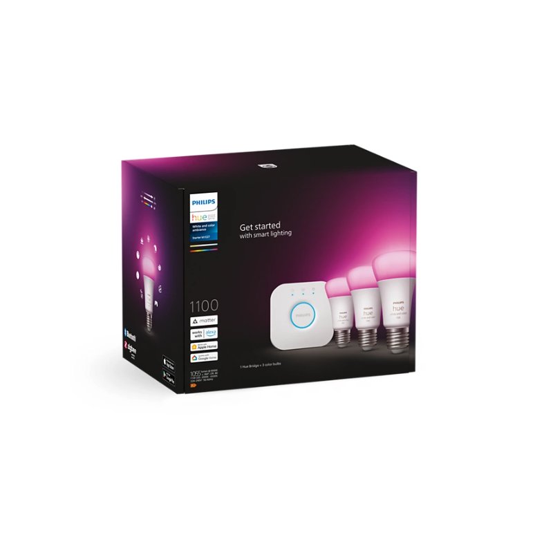 PHILIPS HUE KIT 3xE27 White & Color Ambiance LED