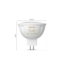 PHILIPS HUE 2xGU5.3 White Ambiance LED 