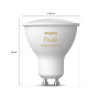 PHILIPS HUE 3XGU10 White Ambiance LED