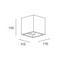 Aplique Parede LEDS C4 Ges Square