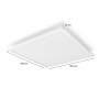 PHILIPS HUE Surimu Square White and Color Ambiance LED