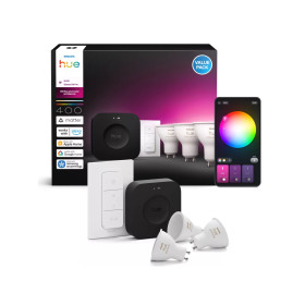 PHILIPS HUE KIT 3xGU10 White and Color Ambiance LED + Bridge Pro + Switch