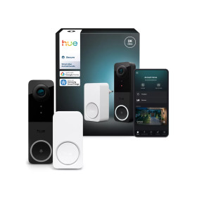 PHILIPS HUE SECURE KIT Vídeo porteiro com fios + Sinal sonoro