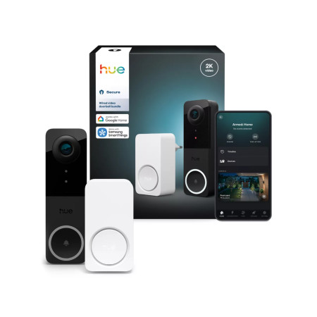 PHILIPS HUE SECURE KIT Vídeo porteiro com fios + Sinal sonoro