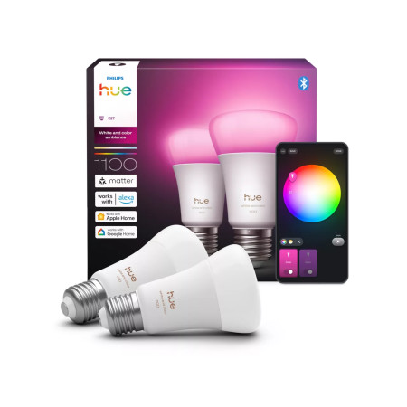 PHILIPS HUE 2xE27 White and Color Ambiance LED
