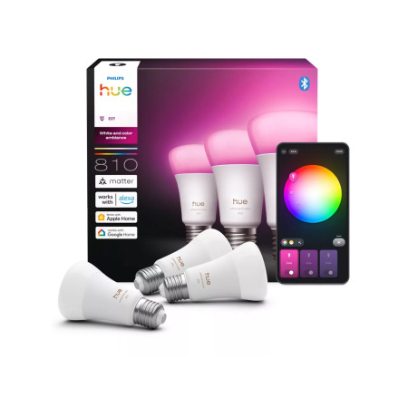 PHILIPS HUE 3xE27 White and Color Ambiance LED