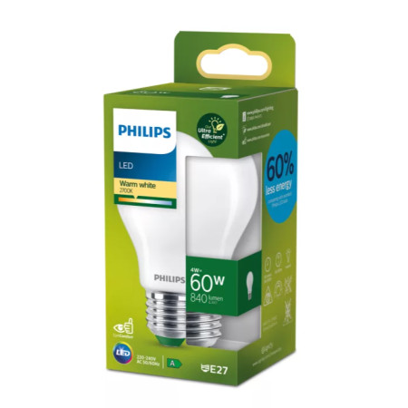 PHILIPS Ultra LED E27-A60 4W Equiv.60W 4000K (Branco Frio Suave)