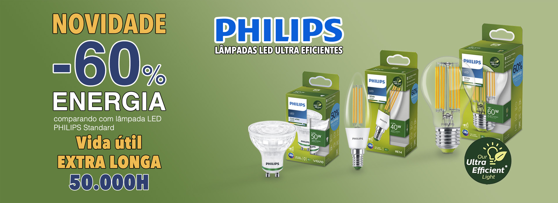 Lâmpadas Ultra Eficiente